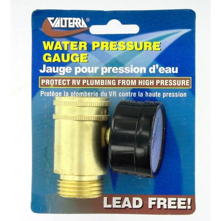 VALTERRA WATER PRESSURE GAUGE, LEAD-FREE, CARDED A01-0110VP